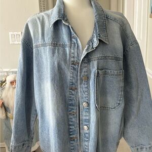 Kensie Light Blue Denim Shirt